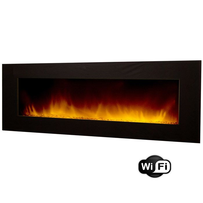 Chemin'arte - cheminée électrique grande taille 2000w en wifi - volcano 5xl wifi