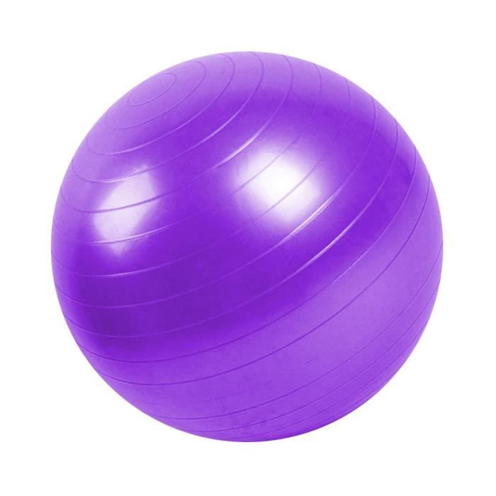 Ballon de gymnastique/ fitness anti-éclatement D. 65 cm en PVC (Violet) - D-Work