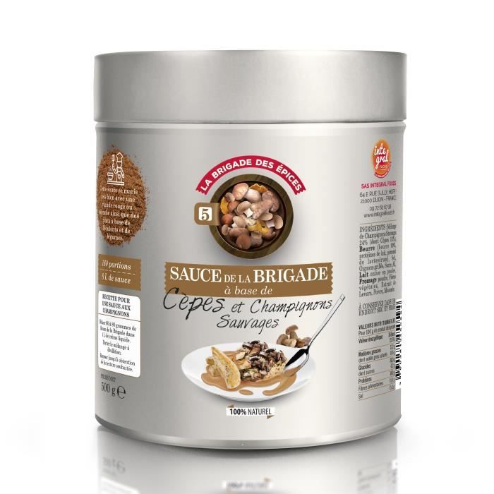 Sauce Cèpes et Champignons Sauvages de France - 500 g -