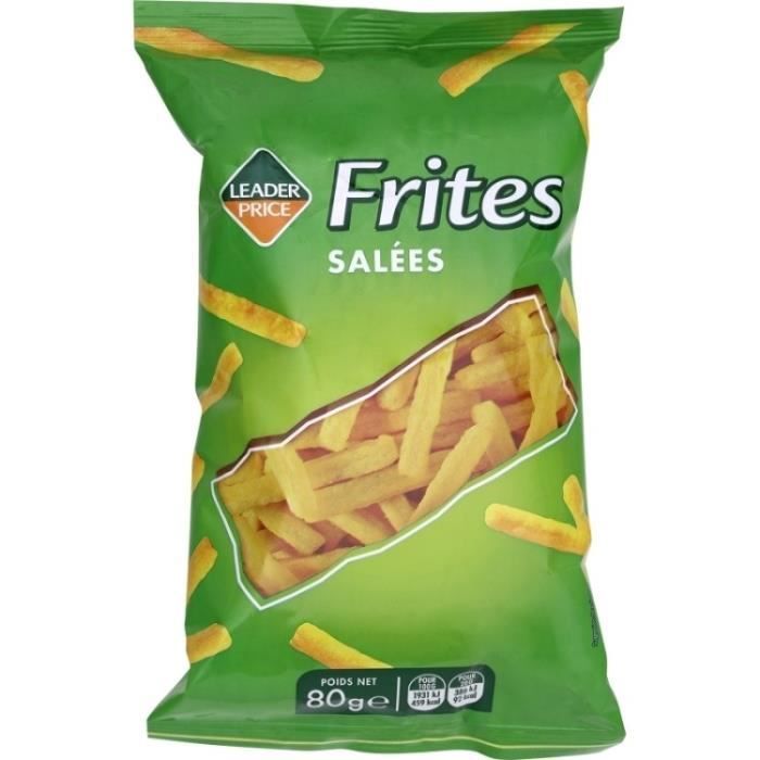 Frites salés 80g Leader Price