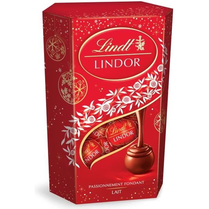 LINDT Cornet Lait Lindor - 200 g