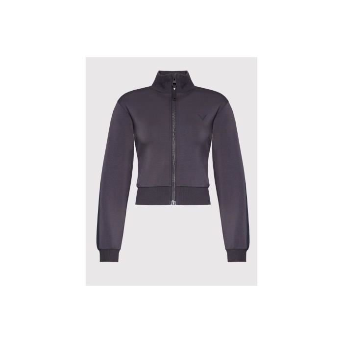 Veste zippée stretch à logo patché - Guess jeans - Femme