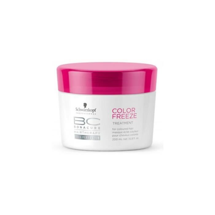 Masque cheveux colorés - 200ml - BC Color Freeze - Colorés et méchés, Schwarzkopf, Femme