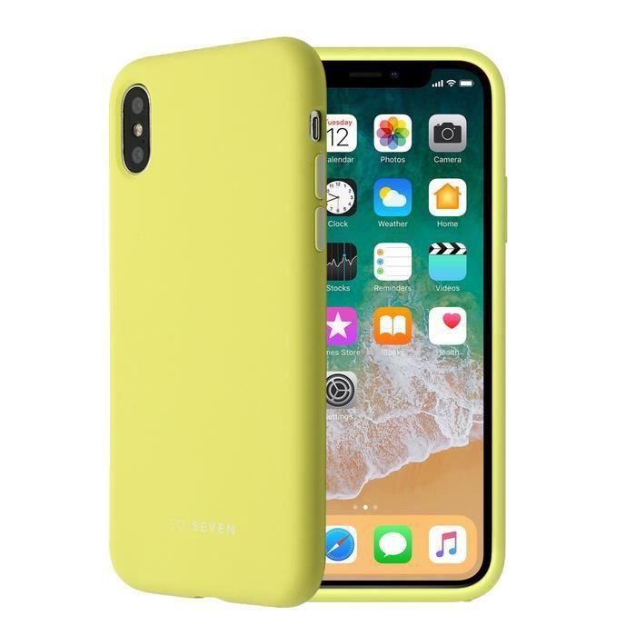 SO SEVEN Coque Smoothie Jaune: Apple iPhone X