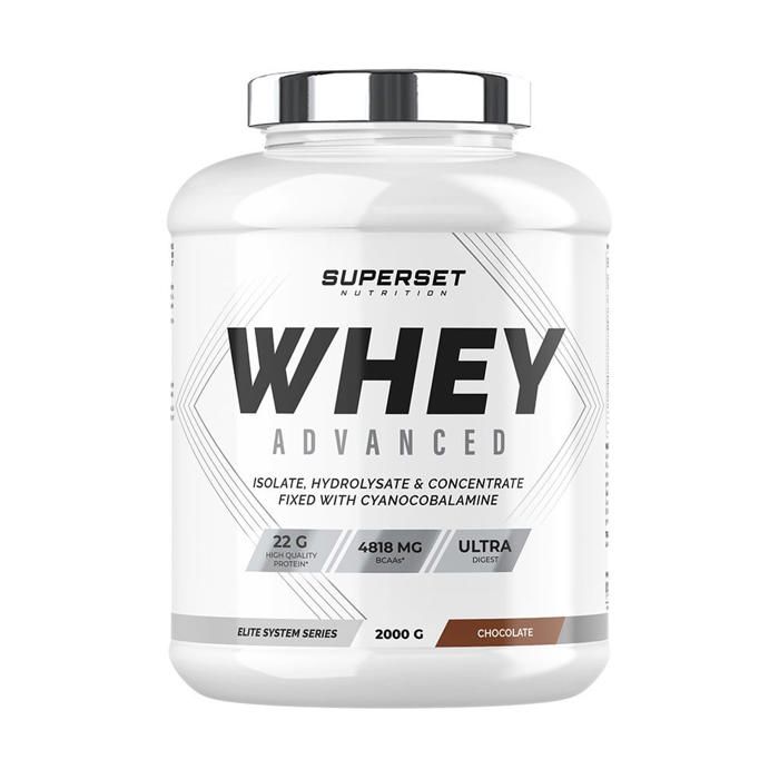 100% WHEY PROTEINE ADVANCED (2kg) | Whey protéine | Chocolat | Superset Nutrition