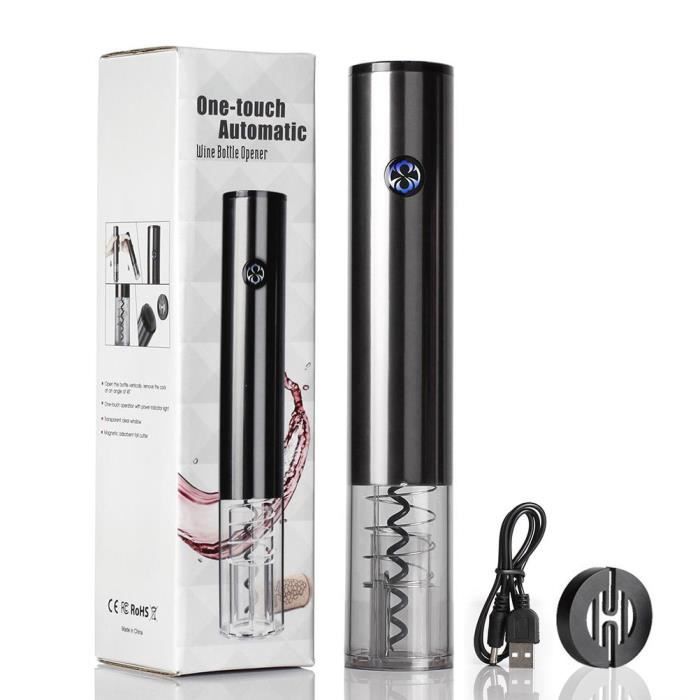 Tire Bouchon électrique pour vin Sans fil Ouvre-bouteilles à induction automatiqueChargement USB Accessoires vin