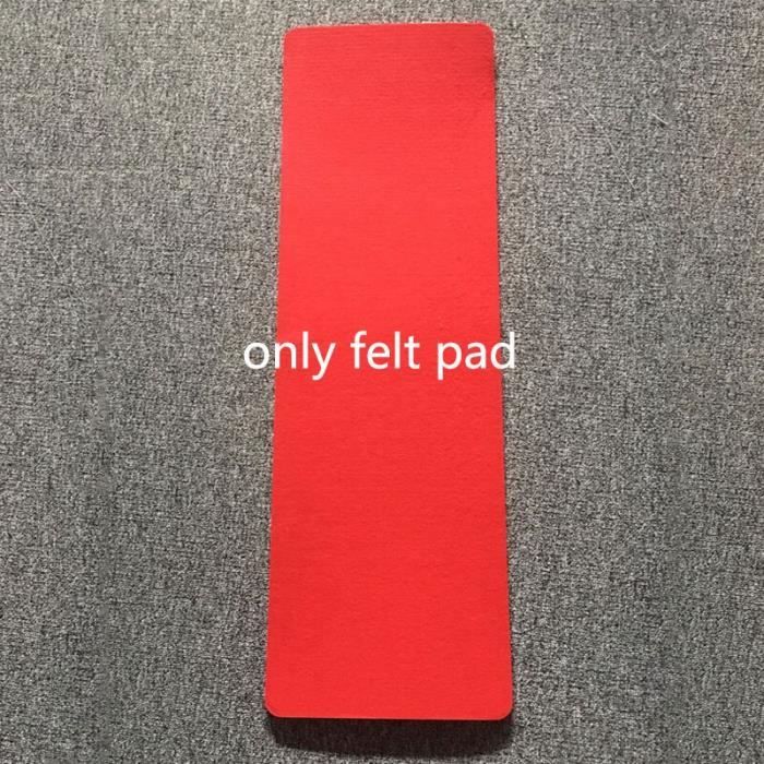 Rouge -Couverture en feutre pour planche d'équilibre en bois, avec planche incurvée adhésive, tapis antidérapant, jeu pour enfants,