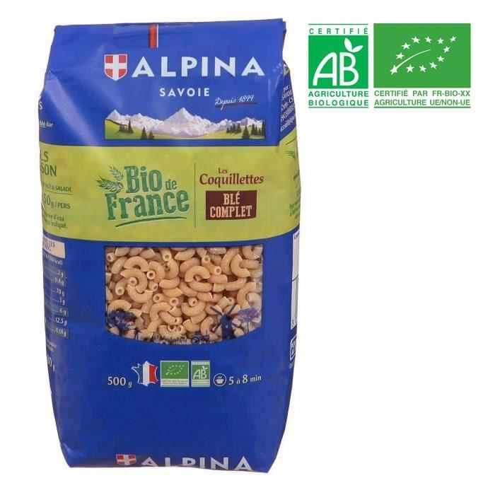 Coquillettes blé complet bio 500g