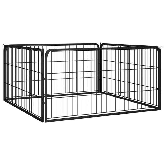 vidaXL Parc pour Chien Acier