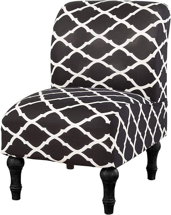 JHLD Housse De Fauteuil sans Accoudoirs Elastique, Spandex Housse De Chaise Imprimé Housse De Canapé Housse De Salle à Manger avec Bas élastique pour Salon Chambre-K-2 pièces