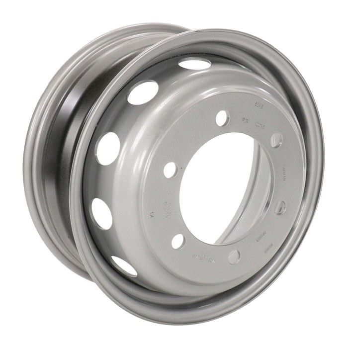 Jante Tole Acier Gris 6JX16" H2 ET 124 6X205 CH161 Pour Iveco Daily ...