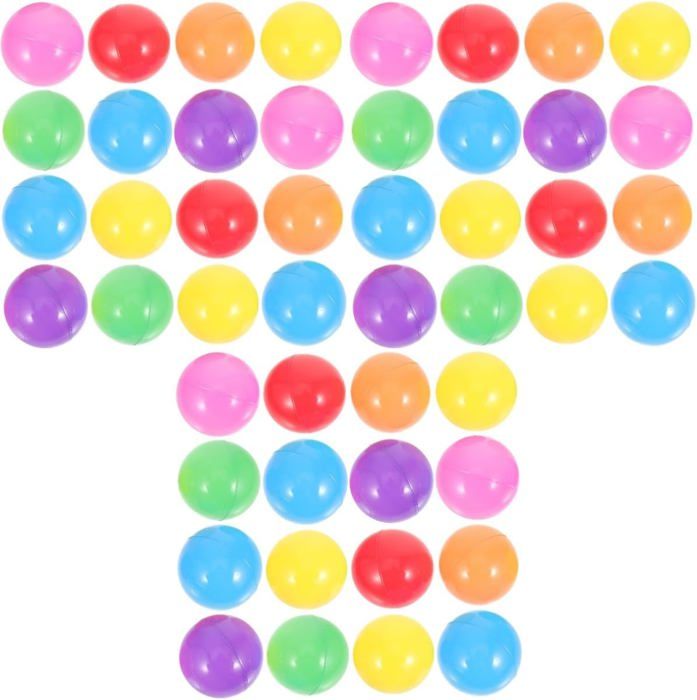 BESPORTBLE – Lot De 100 Balles Océaniques Colorées En Plastique Souple Pour Piscine à Balles, Tente De Jeu, Tunnel