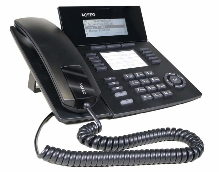 Systeme de conference Agfeo hypervoice - 6101545 - AGFEO ST 53 SENSORfon - Digitaltelefon - Schwarz