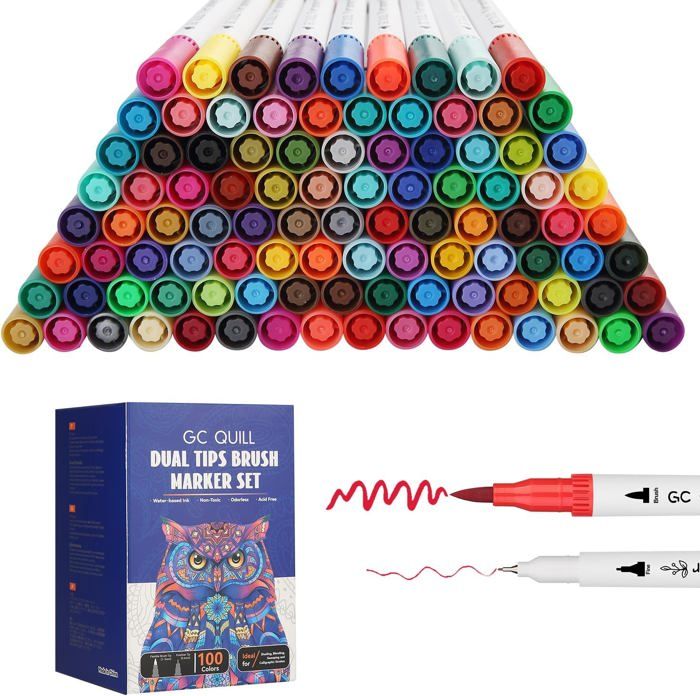 Shuttle Art Feutres Coloriage Adulte, 120 Couleurs Feutre Aquarelle à Shuttle Art Feutres Coloriage Adulte, 120 Couleurs Feutre Aquarelle à