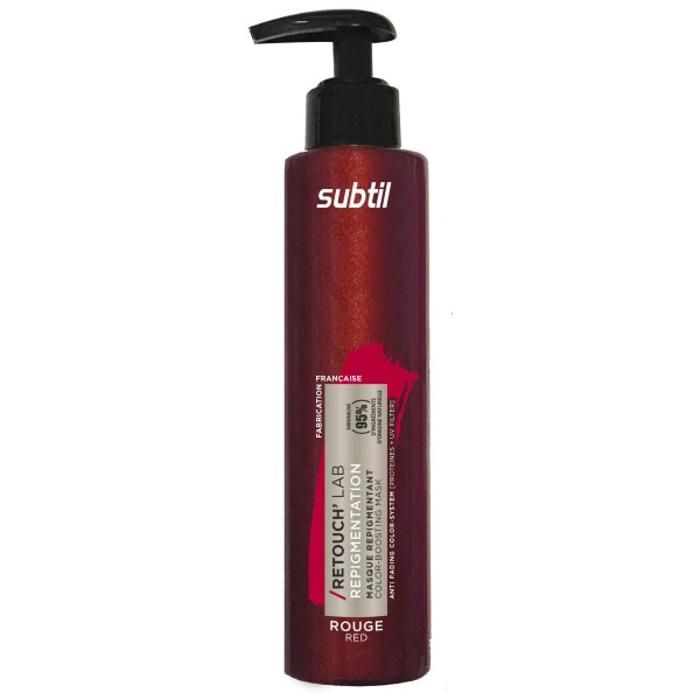 Masque repigmentant RetouchLab Rouge 195 ml – soin 5 min pour cheveux colorés 95% dingrédients naturels