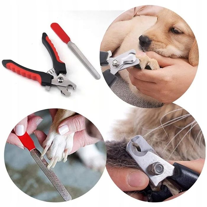 COUPE-GRIFFES POUR ANIMAUX CHIENS ET CHATS 2en1 CISEAUX PINCE + LIME