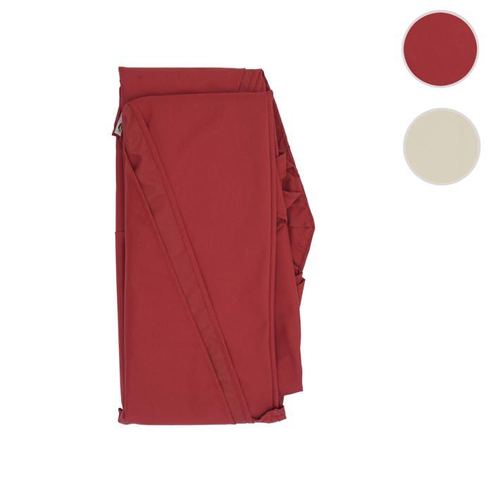 Toile de parasol HWC-A96 8 baleines Ø4m 220g/m² polyester HWC-A96 bordeaux