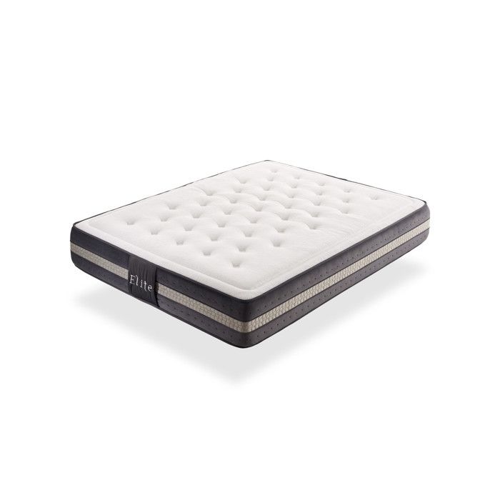 Matelas Visco ressorts ensachés Elite Wellness 200X200 IKON SLEEP 30 cm fermeté moyenne-élevée 5 cm Visco gel Matelas Visco ressorts ensachés Elite Wellness 200X200 IKON SLEEP 30 cm fermeté moyenne-élevée 5 cm Visco gel