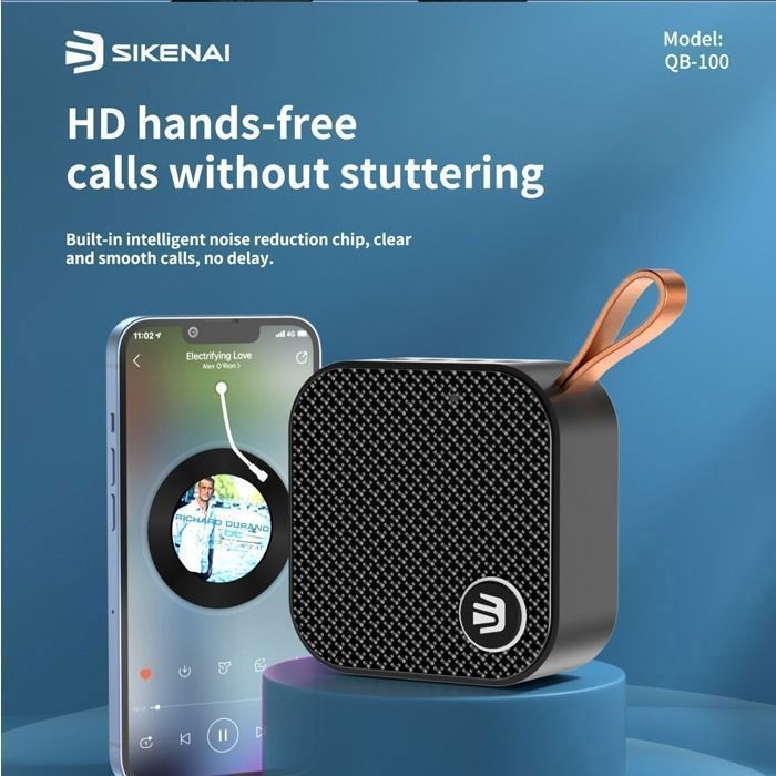 Enceinte Bluetooth Portable-SIKENAI-NOIR-Haut-Parleur BT5.2 sans Fil - Bluetooth Speaker Bluetooth carte TF clé USB AUX
