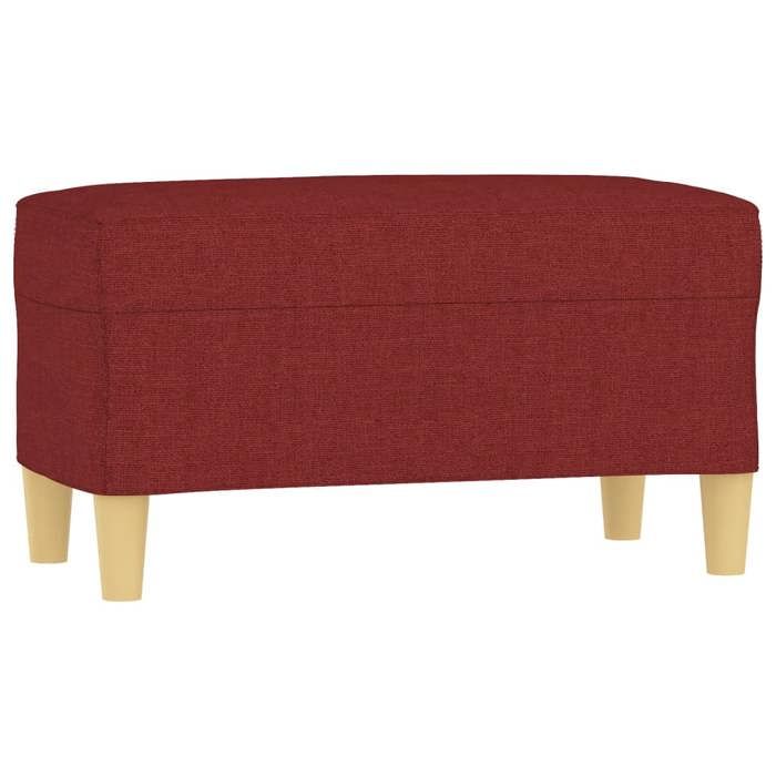 SALE 2026Banc Entrée Bout de Lit - Banquette - WINWIN - Rouge bordeaux 70x35x41cm Tissu 5.2 Kg 5146008
