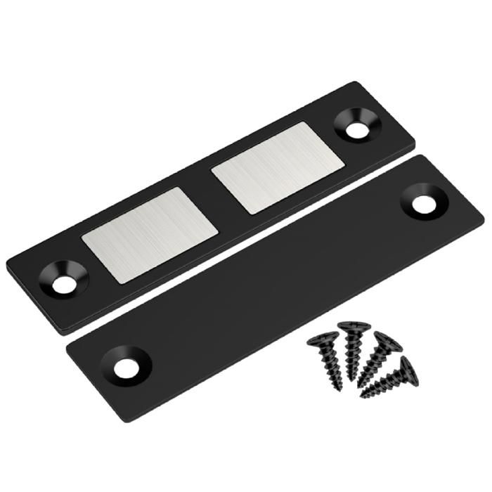 serrure magnétique pour porte de placard –noir –matériau métallique durable –Convient aux portes et aux armoires