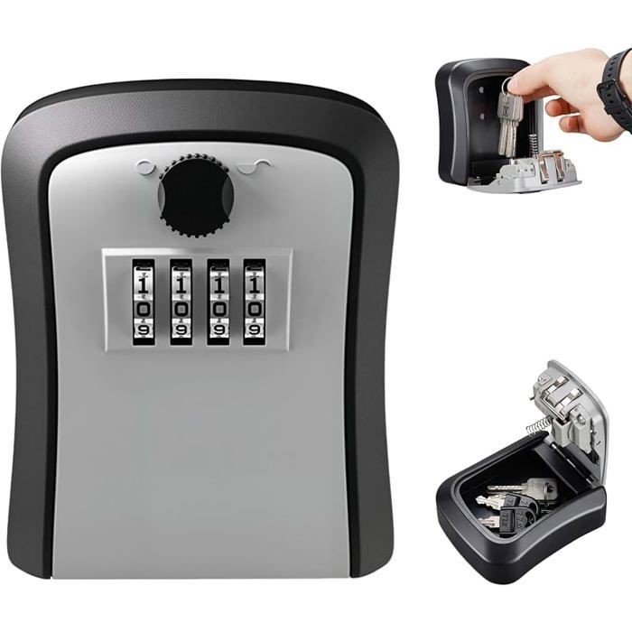 Boite A Clefs De 4 Chiffres Murale Protection Antivol Grande Capacité Robuste Pour LImmobilier Les Bureaux Les