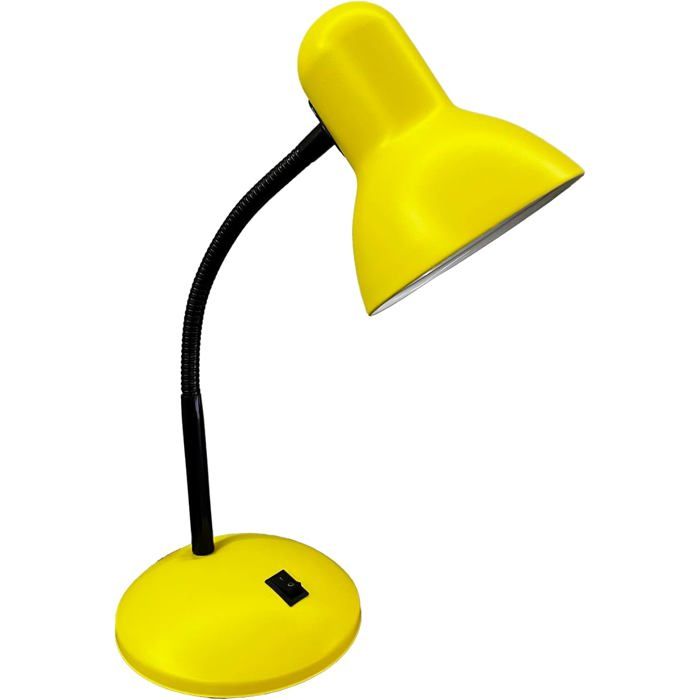 Lampe de Bureau Orientable Conception Portable pour Atelier ou Chevet Design Élégant en Jaune E27 Ampoule Non Incluse (JAUNE)