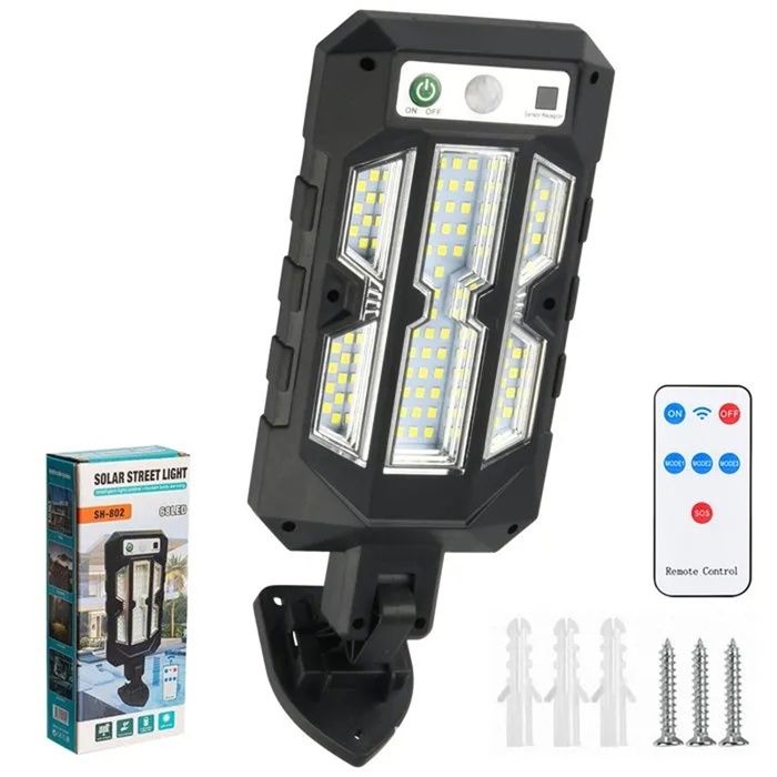Lampe Solaire Exterieur avec Détecteur de Mouvement avec Télécommande 3 Modes dÉclairage IP65 Étanche Pour Jardin rue Noir Lampe Solaire Exterieur avec Détecteur de Mouvement avec Télécommande 3 Modes dÉclairage IP65 Étanche Pour Jardin rue Noir