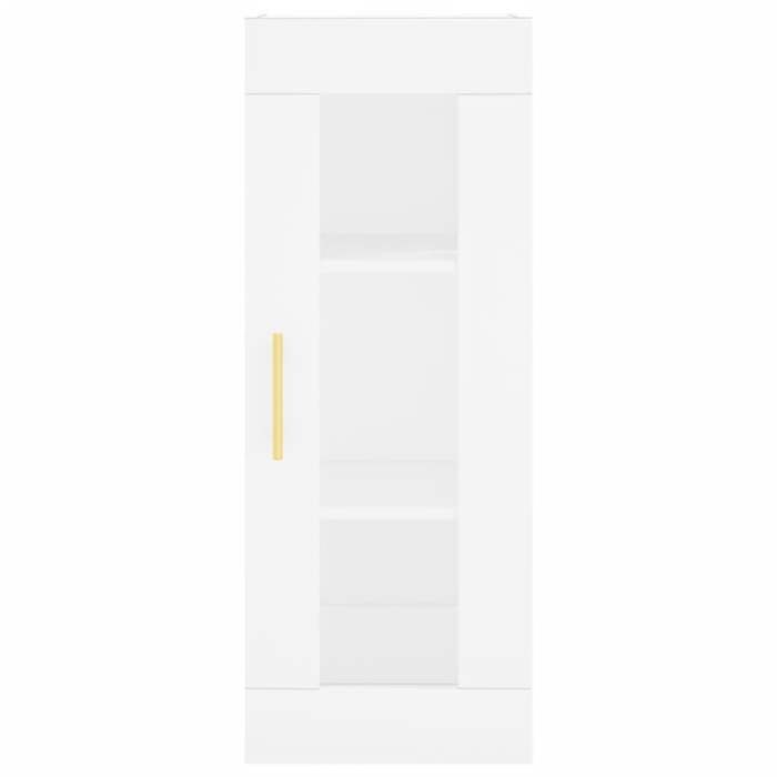 Moderne Armoire rangement Cabinet murale - Meuble de salon - blanc 34 5x34x90 cm - LL8514