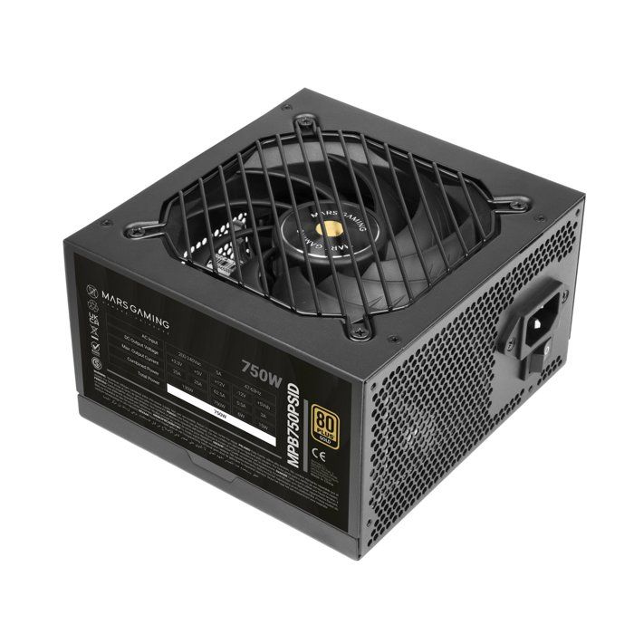 Alimentation PC Mars Gaming MPB750PSID ATX 3.1 80PLUS Gold PCIe 5.1 Natif Garantie