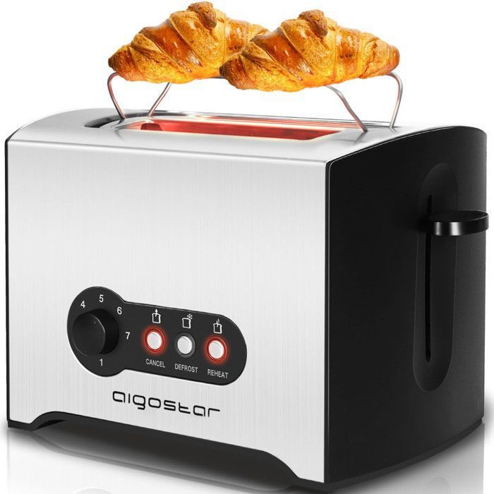 Grille-Pain &Eacute;lectrique &Agrave; Plaque Antiadh&eacute;sive Pour Sandwichs 900 Watts