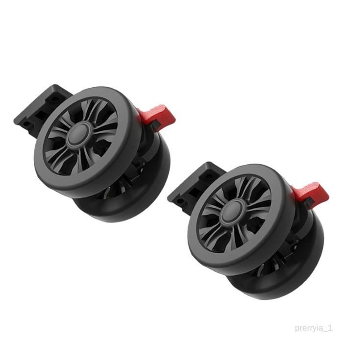 Lot De 2 Roulettes De Rechange 360° Pour Valise - Roues Robustes Bagages