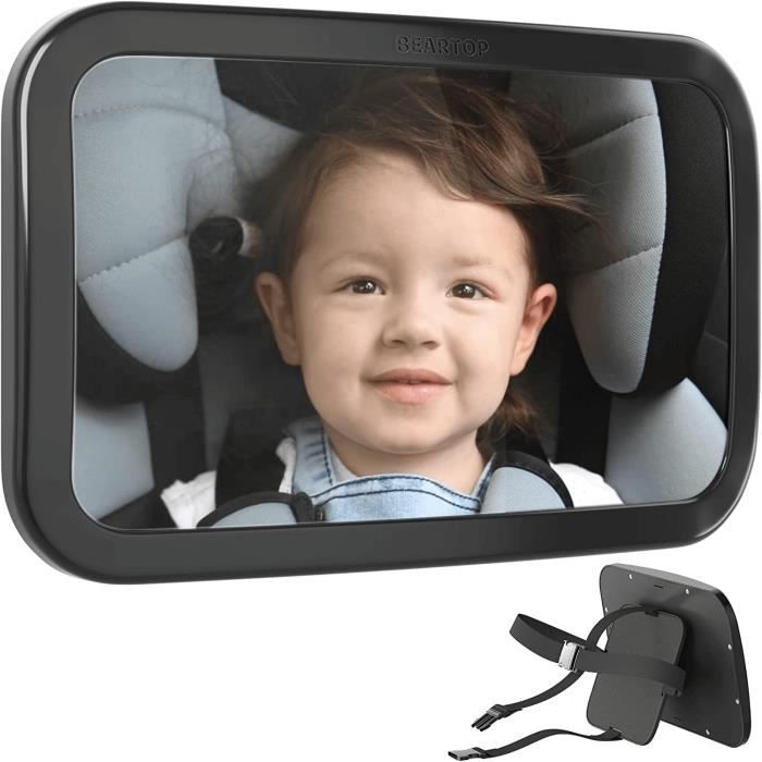 Bébé Siège arrière miroir, 360 ° réglable arrière de voiture de