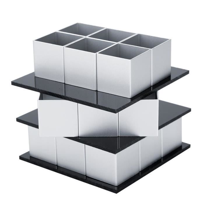 Accessoires Petit Moule A Gateau Cube 3d En Acier A Trois Couches Outils De Cuisson Cdiscount Electromenager