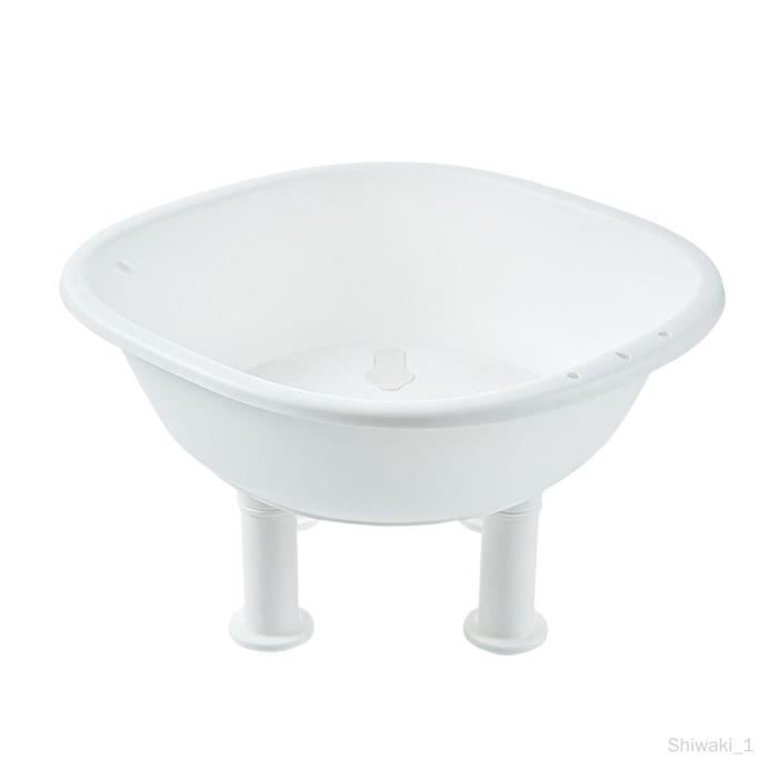 Bassin de bain de siège, antidérapant portable, baignoire de bain de siège avec crochets