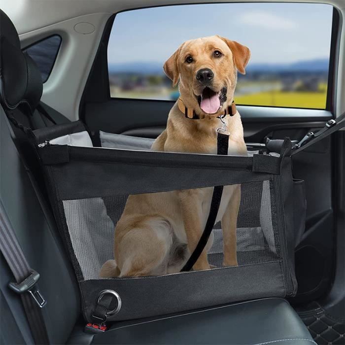 Noir - Siège de voiture pliable pour chien, avec coussin étanche, hamac  réglable, ceinture de sécurité arrièr