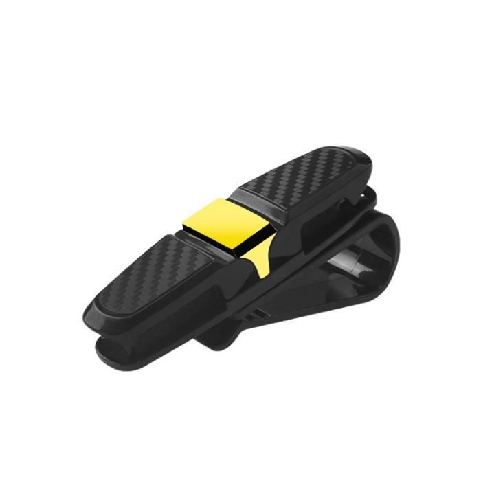 Clip Voiture Pour Documents - Lot De 2 - Adhésif Fort - Pour Pare-brise Ou Tableau De Bord
