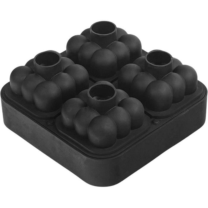Tovolo Bacs à Glaçons Et Moules à Sphères En Silicone à Libération Facile 6 Grands Cubes Et 2 Sphères Pour Whisky, Cocktails Et Boissons, Gris Anthracite