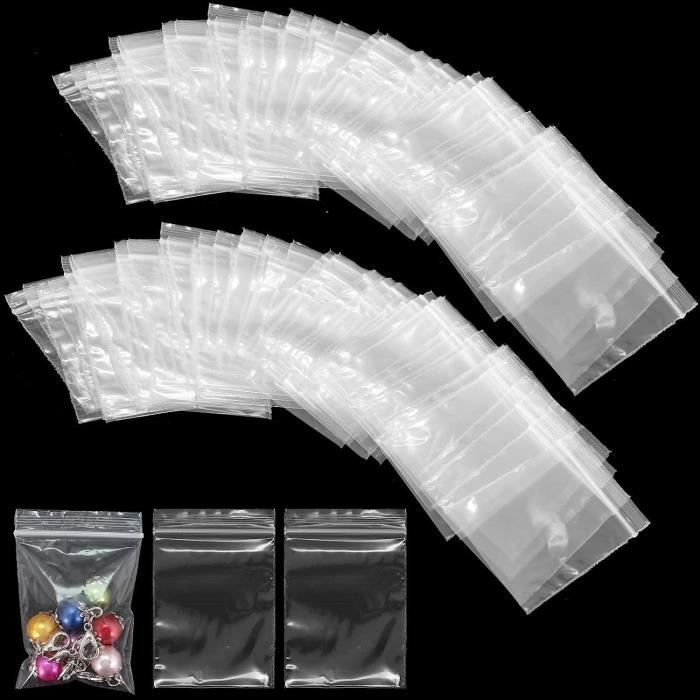 500 Sachets Zip Plastique Transparent ,Sac Congelation Zip, Sachet zip  reutilisable , Pochon Refermable , Ziplock congélation [238] - Cdiscount  Bricolage