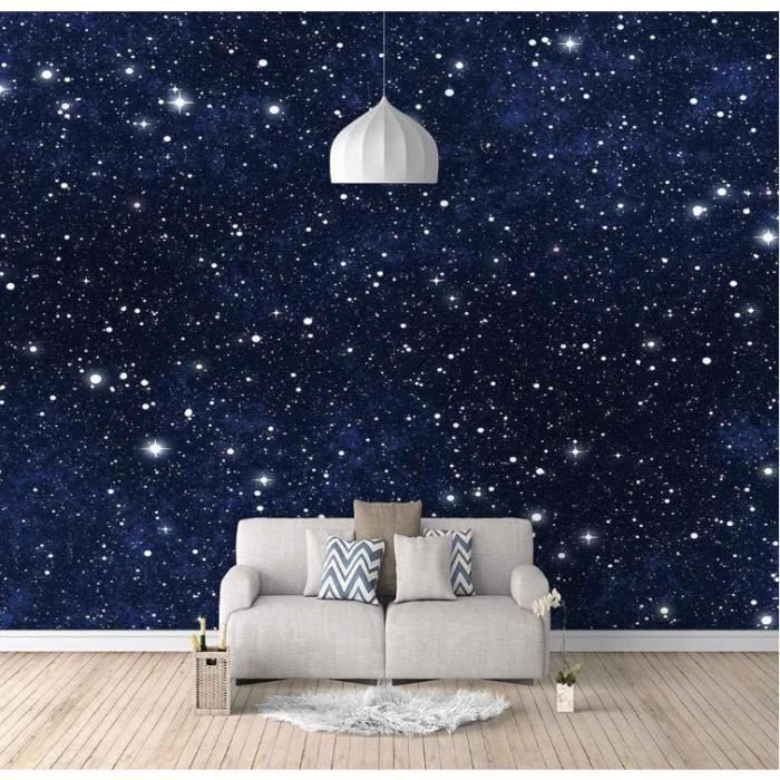 Tenture Murale Tissée Nuit Étoilée - Décoration Art Textile 90x115cm - Fabriqué Aux USA