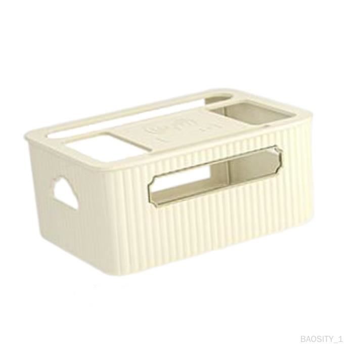 Boîte De Rangement Pour Câbles Transparente - 8 Compartiments - Organisation Bureau Ou Maison