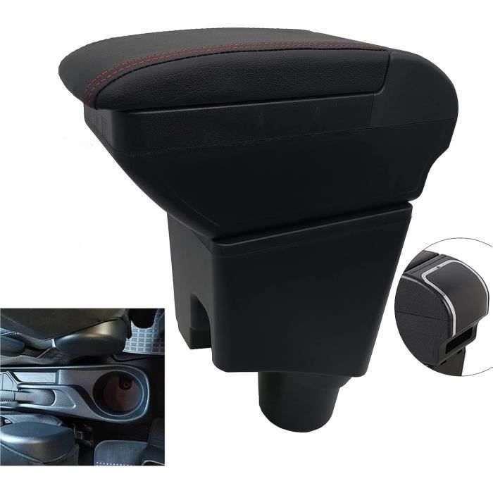 Accoudoir Rotatif Yaris Hybrid 2015-2023 - Console Centrale Avec Porte-Gobelets Cuir PU