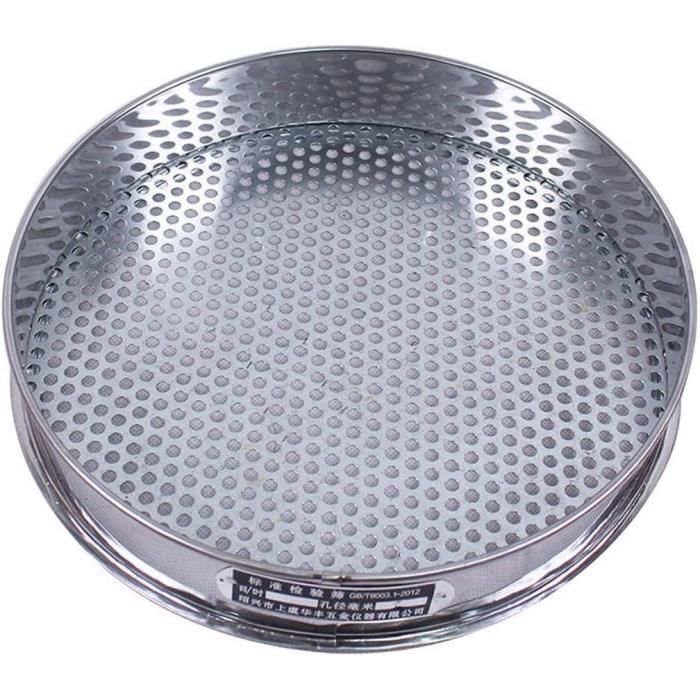 Grand Tamis De Jardin – Filtre à Sol Pour Tests Labo, Ouverture 10 Mm – Avec Roues Et Poignée Amovible