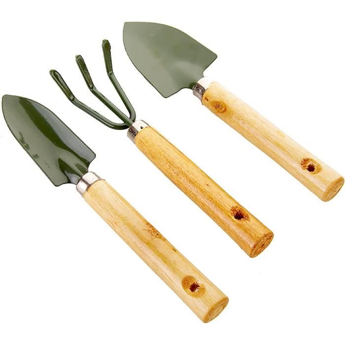 Kit de culture - Lot de 3 mini outils de jardin en acier avec pelle à ...