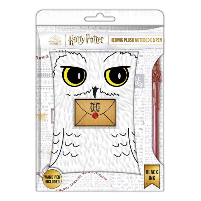 Carton de 6 bloc-notes peluche Blue Sky Studios Harry Potter Hedwig