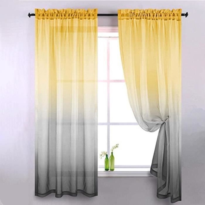 Rideau Voilage 75x200 Cm Blanc - Semi-transparent, Anti-UV - Œillets Pour Tringle - Salon, Chambre, Cuisine