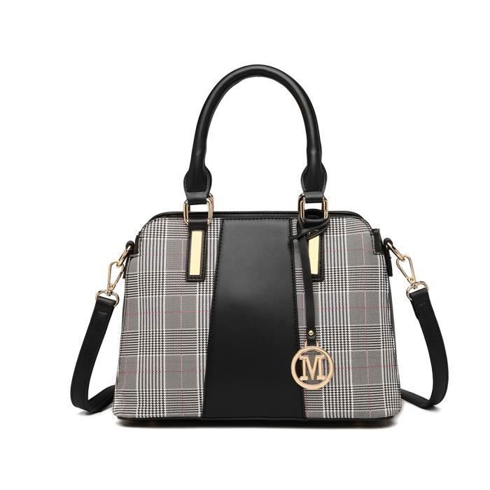Sac à Bandoulière Femme Nylon - Grande Capacité - Polyvalent - Noir - NEUF
