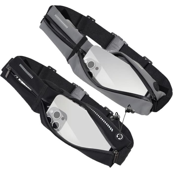 Ceinture de course - Femme - Sac Banane - Lycra léger - Imperméable - Réglable