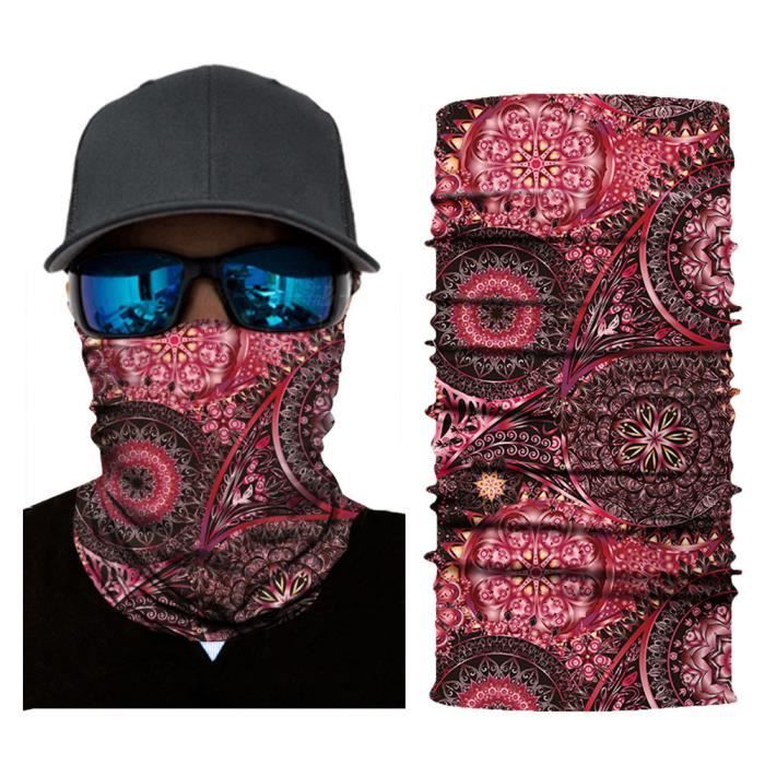 Cache-Cou Multifonctions CUSTOMprivé Motif Tête De Mort - Microfibre Respirante - Pour Moto, Sport, Extérieur