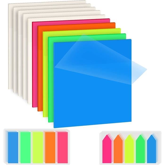 Post-it Notes autocollantes transparentes: 2-7/8 in. largeur (Transparent)  / 36-feuilles par bloc / 1-pack : : Fournitures de bureau
